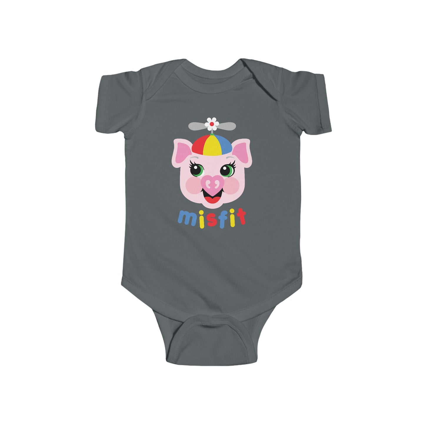 Misfit Piggy Baby Bodysuit