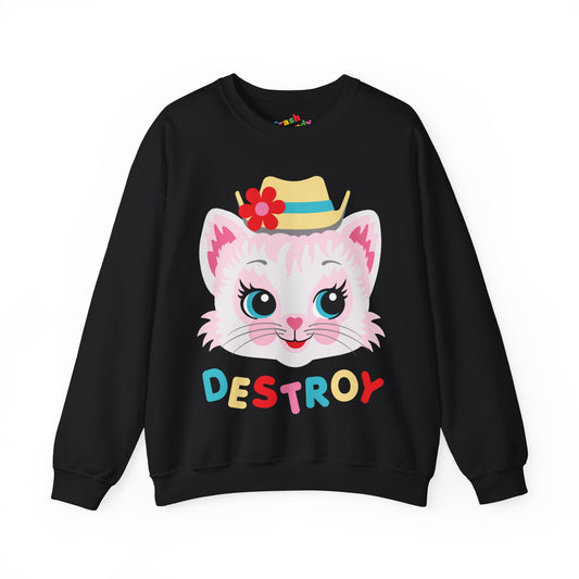 Destroy Cute Kitty Sweatshirt