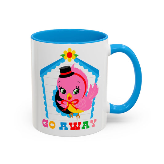 Go Away Cute Bird Mug