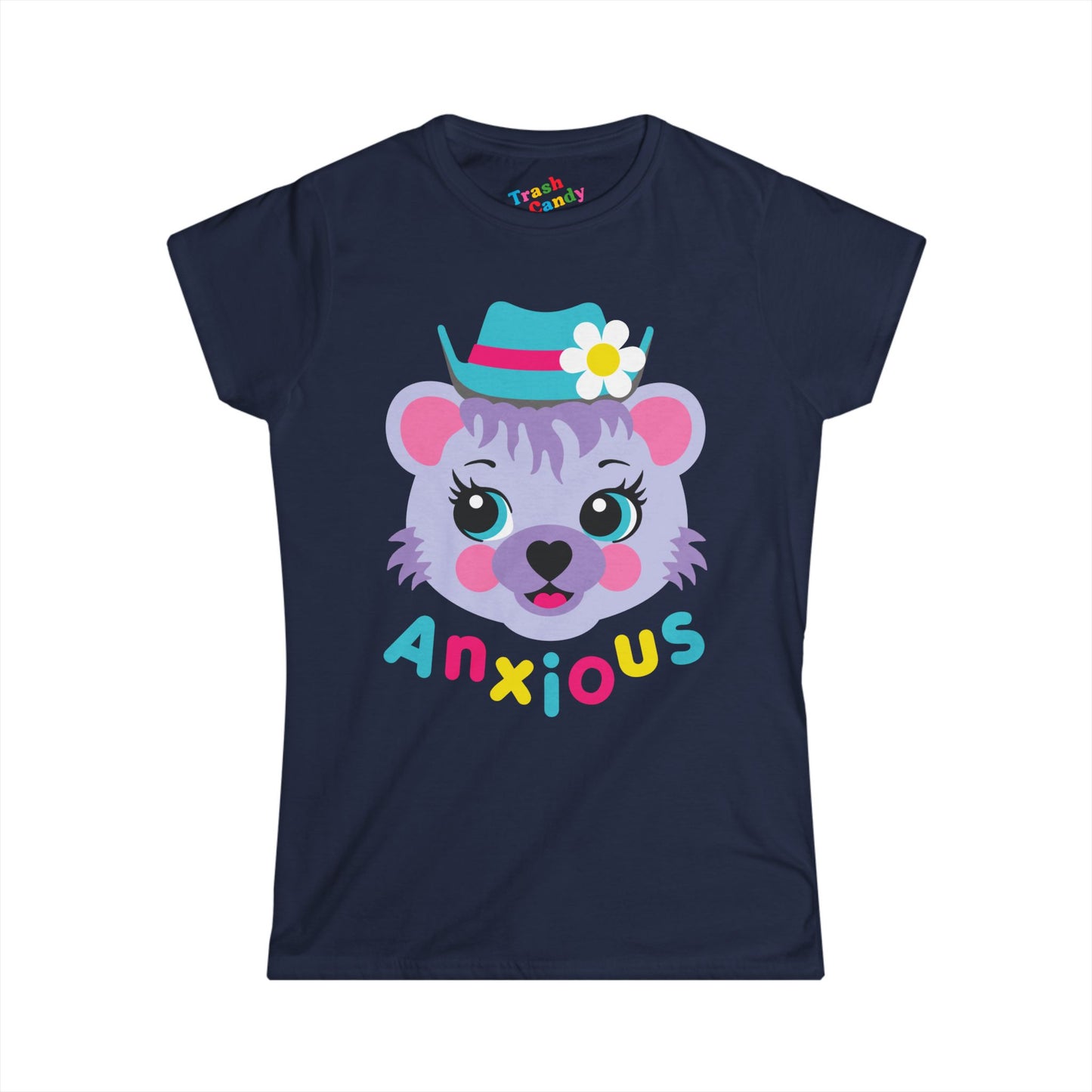 Cute Bear Anxious Women's T-shirt