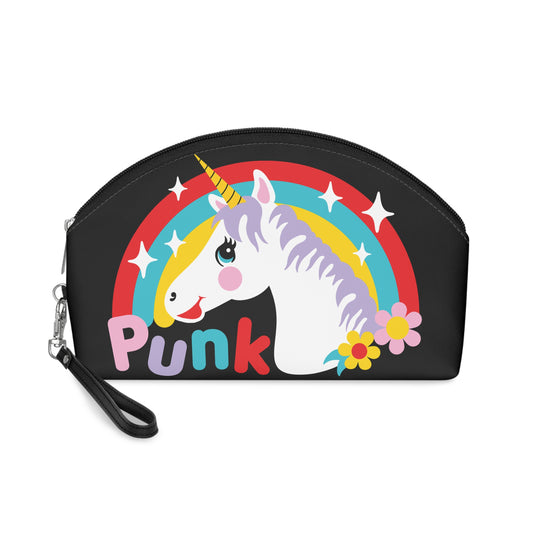 Cute Punk Unicorn Clutch Wristlet Zipper Bag