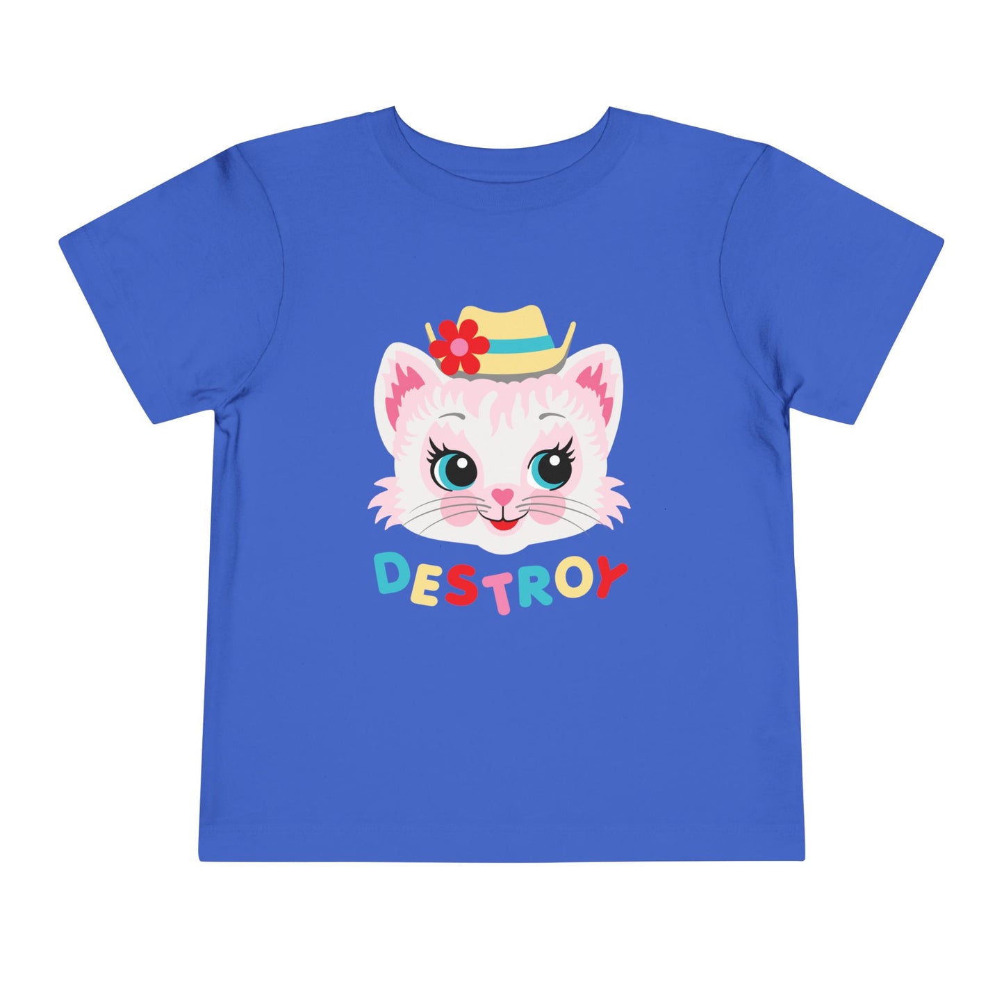 Cute Kitty Destroy Toddler T-Shirt