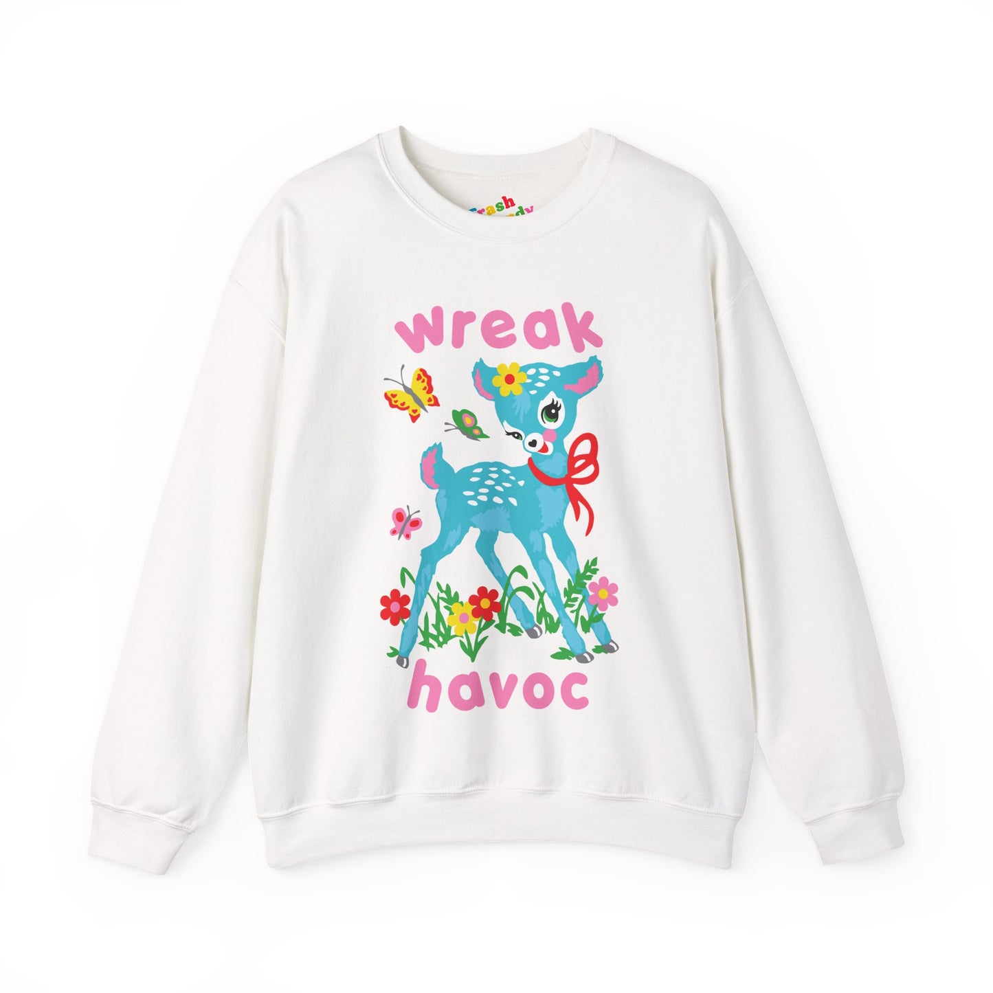 Wreak Havoc Retro Deer Sweatshirt