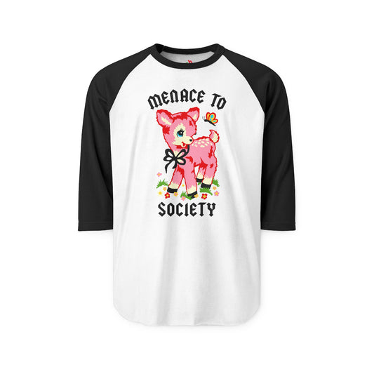 Menace to Society Raglan Baseball Shirt