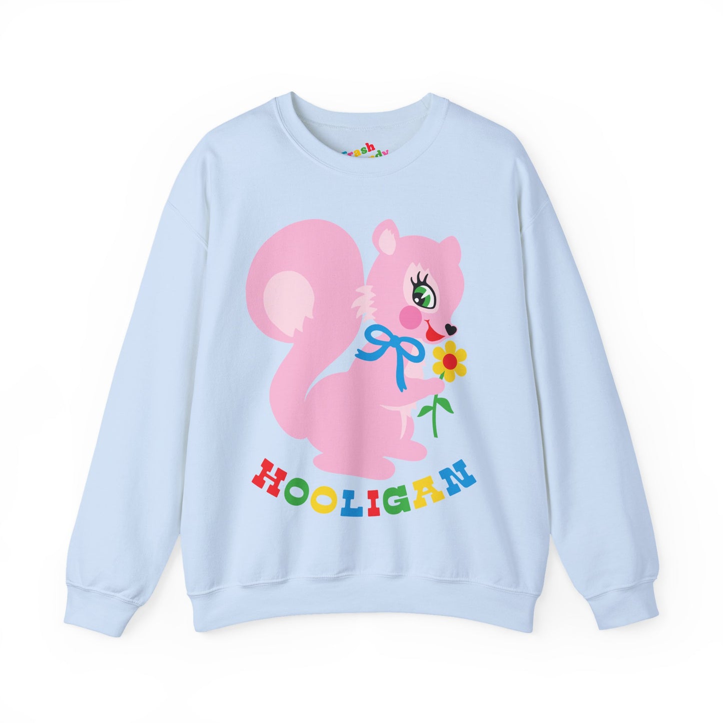 Cute Pink Squirrel Hooligan Sweatshirt