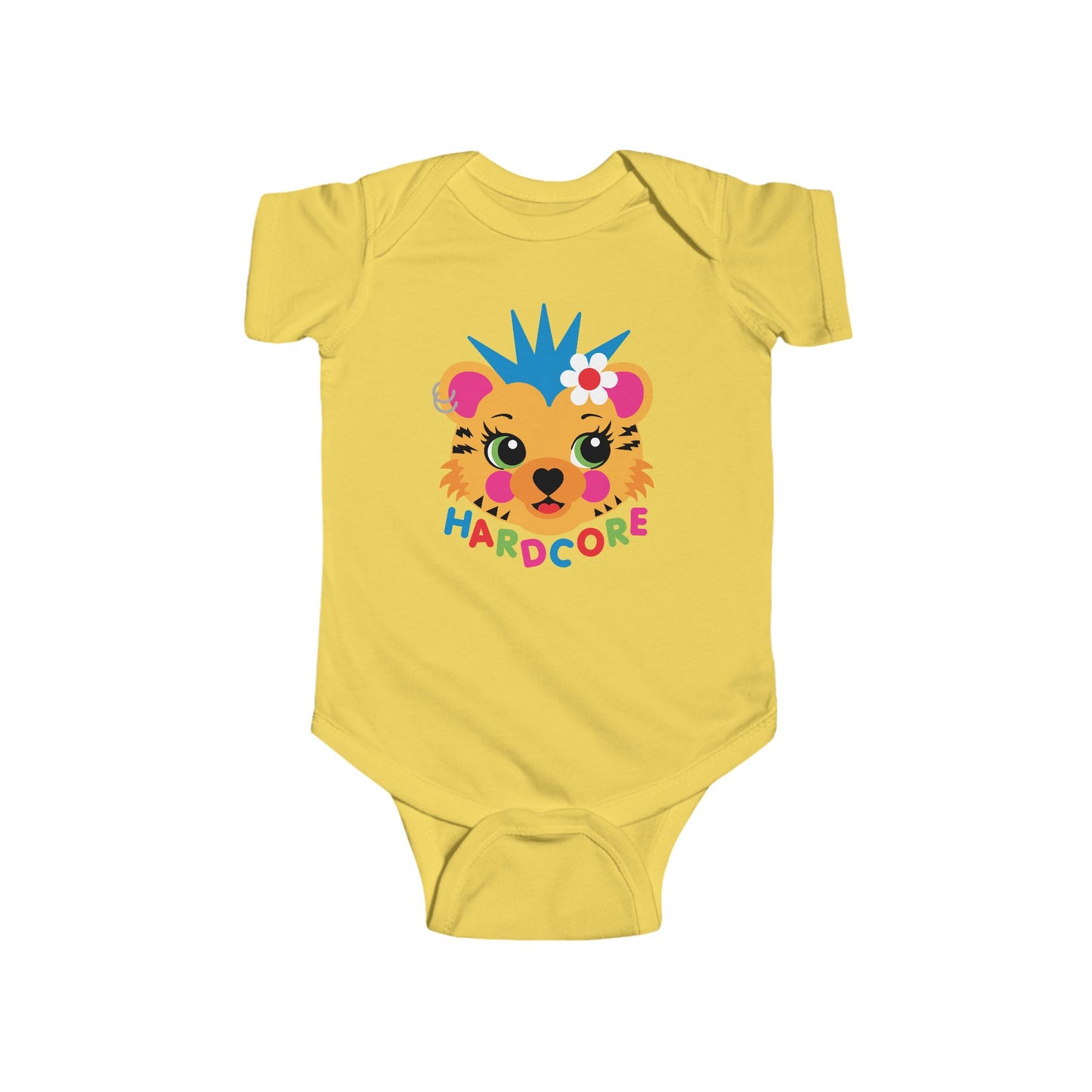 Hardcore Punk Tiger Baby Bodysuit