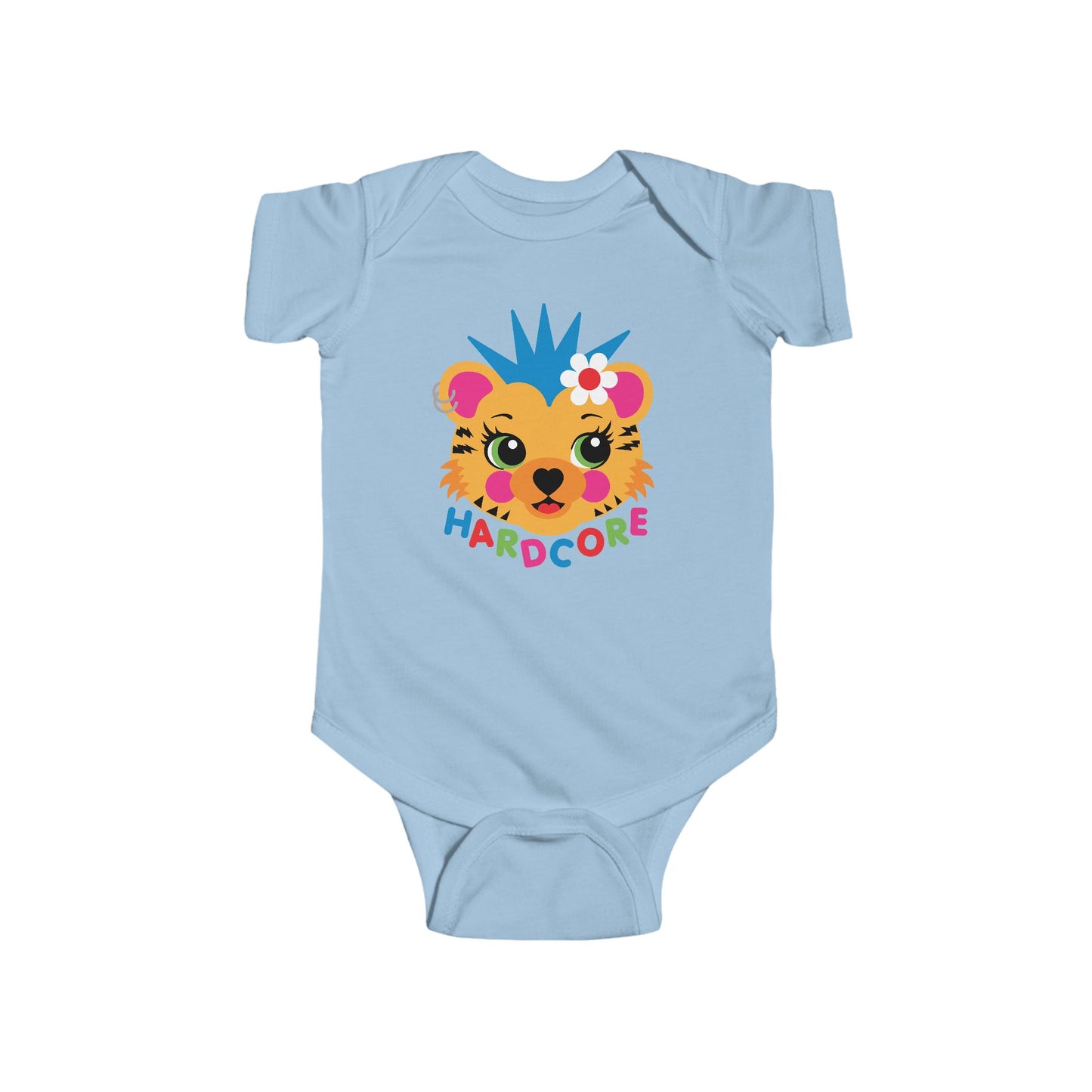 Hardcore Punk Tiger Baby Bodysuit