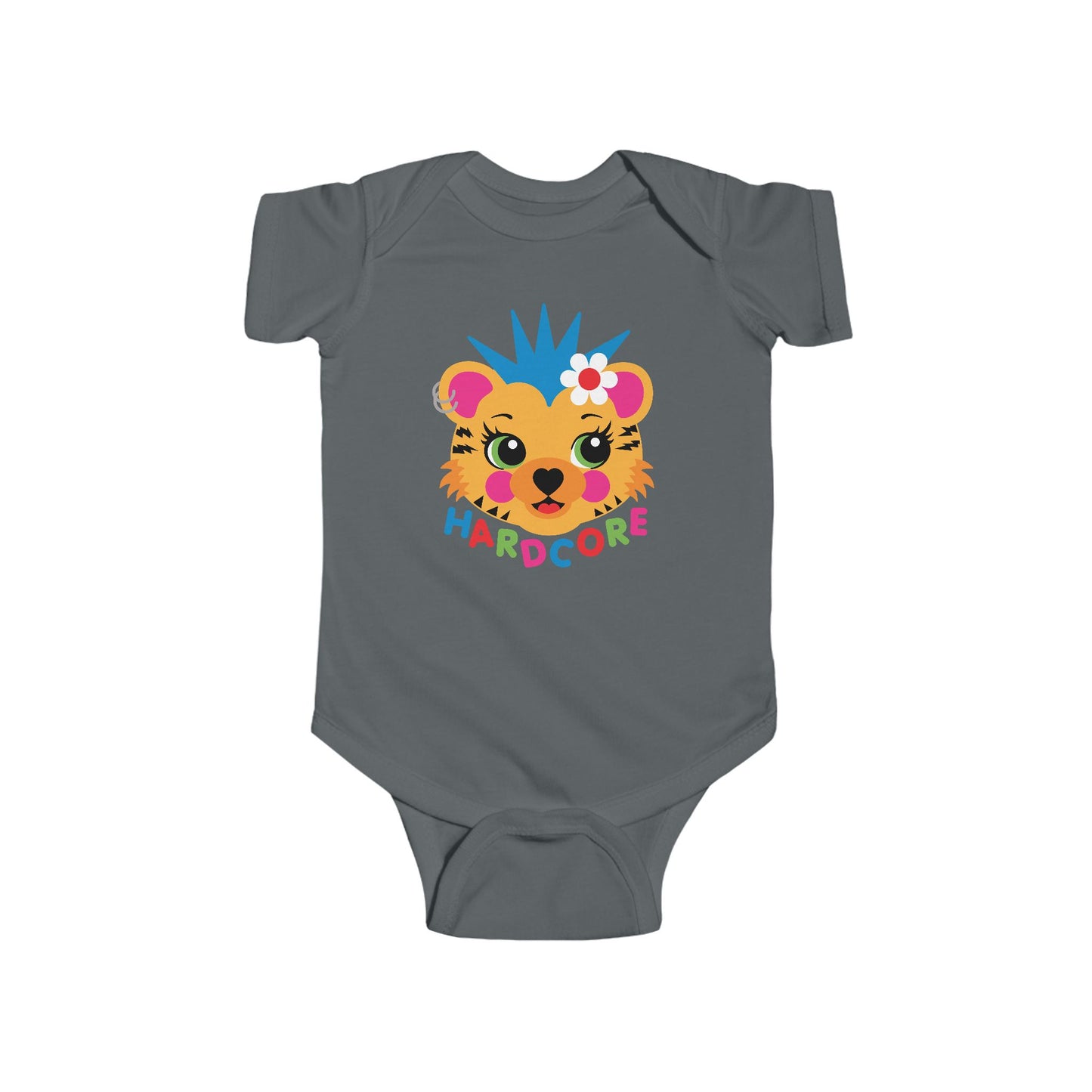 Hardcore Punk Tiger Baby Bodysuit