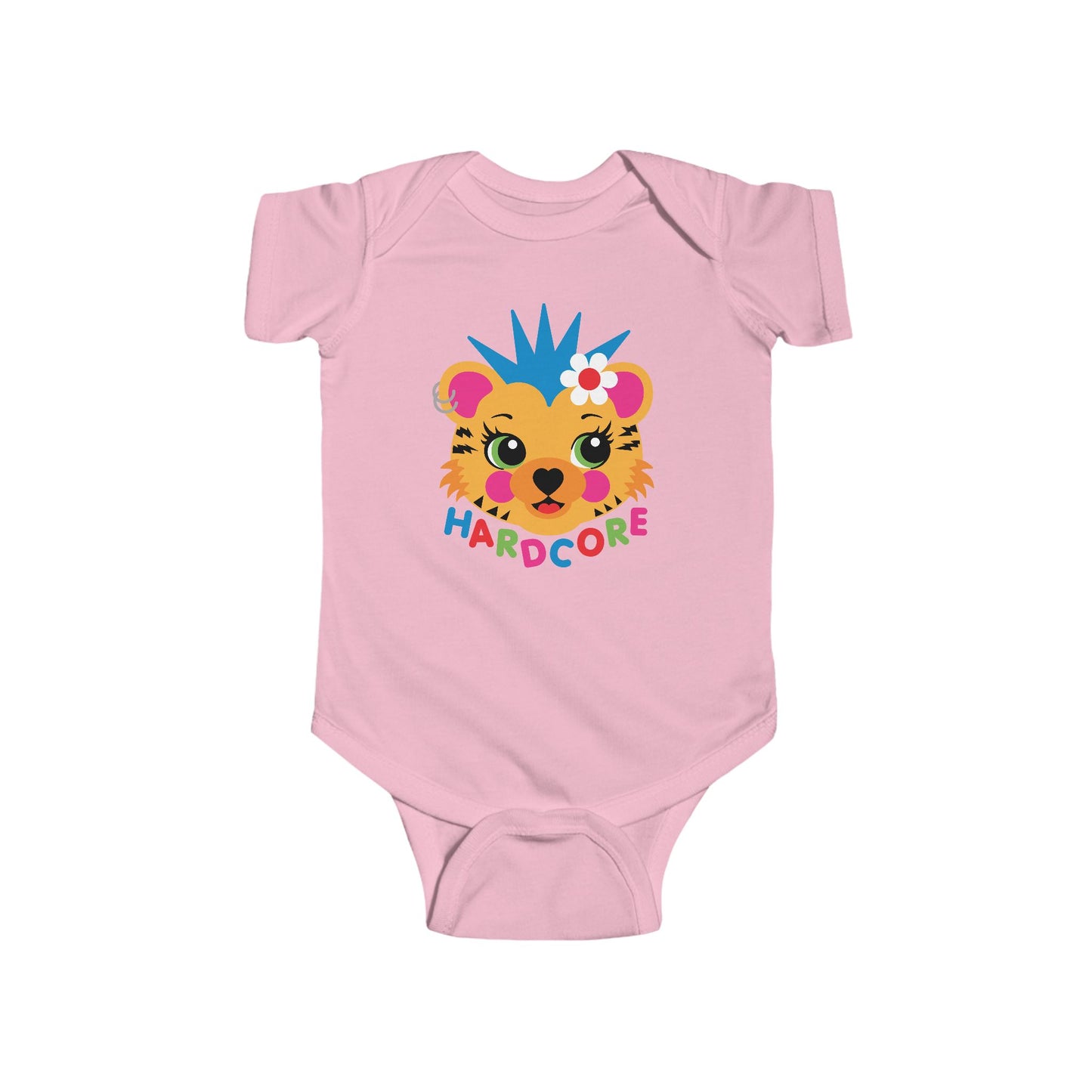 Hardcore Punk Tiger Baby Bodysuit