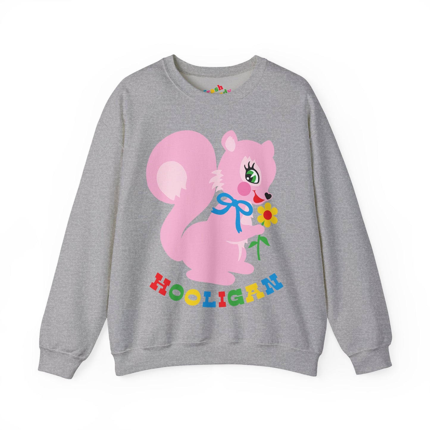 Cute Pink Squirrel Hooligan Sweatshirt