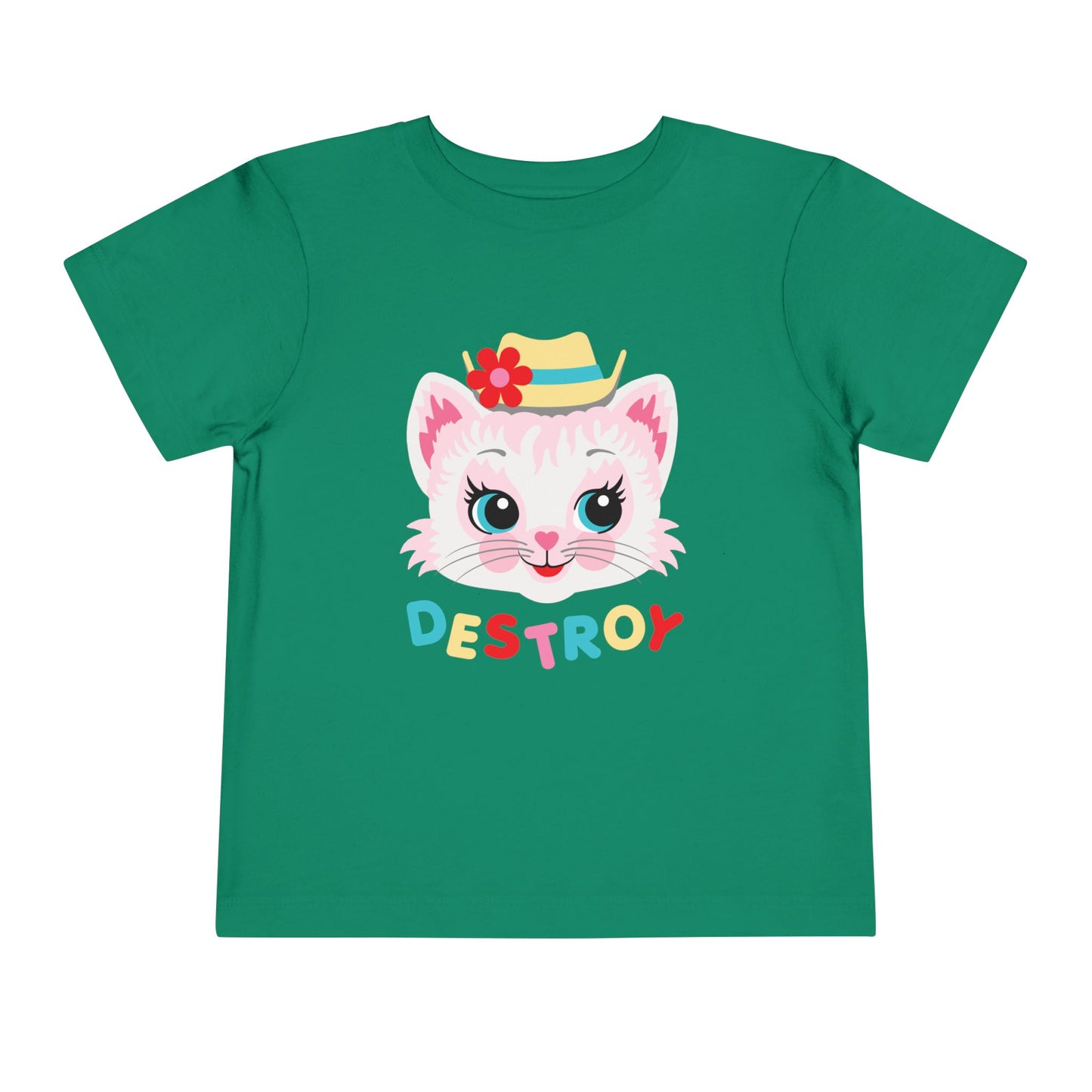 Cute Kitty Destroy Toddler T-Shirt