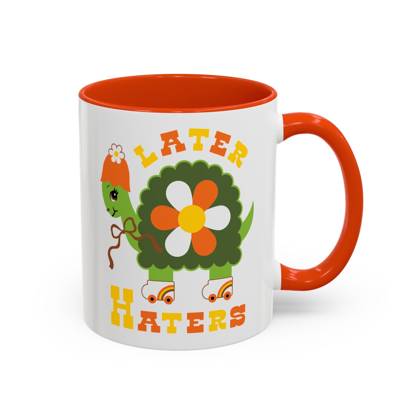 Retro Turtle Later Haters Mug