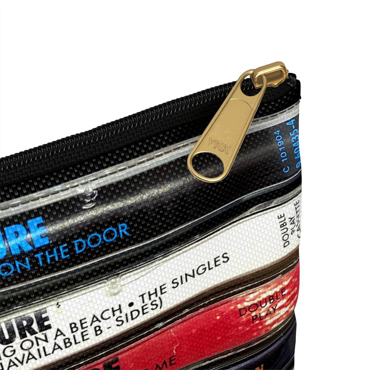 The Cure Cassette Tapes Zipper Pouch - The Cure Accessory Bag - Robert Smith Tote Bag