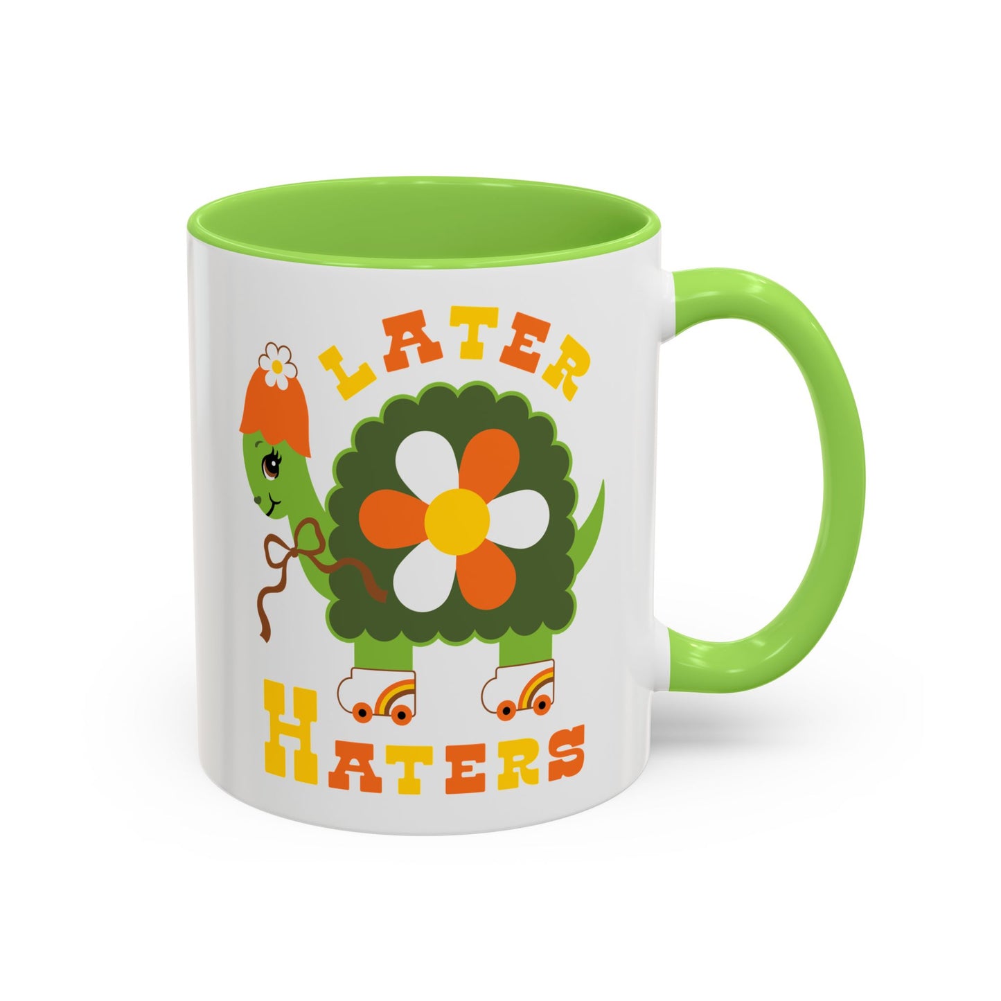 Retro Turtle Later Haters Mug