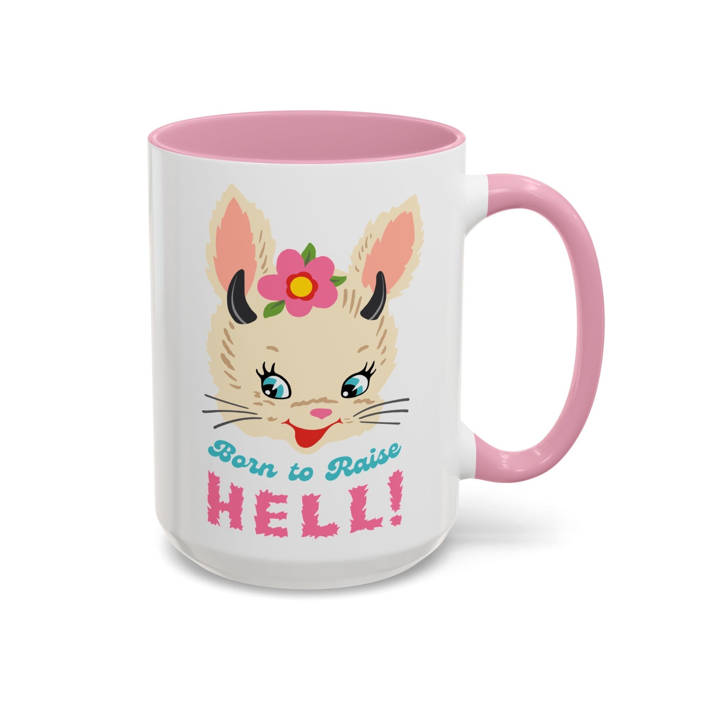 Born to Raise Hell Cute Bunny Havoc Mug