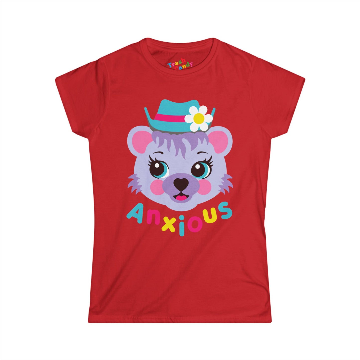 Cute Bear Anxious Women's T-shirt