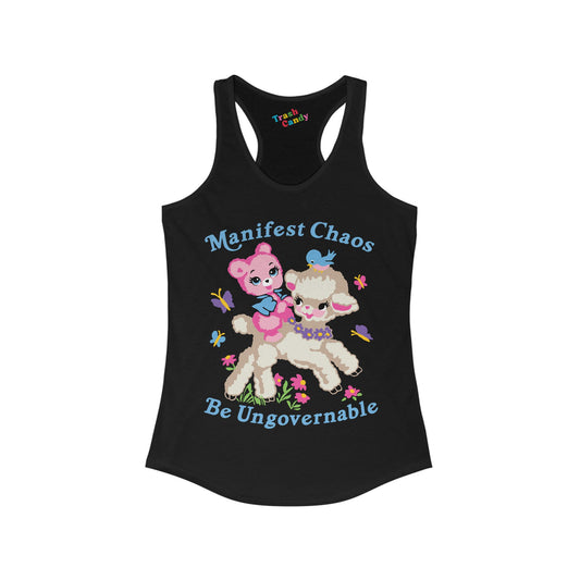 Manifest Chaos Be Ungovernable Women's Racerback Tank