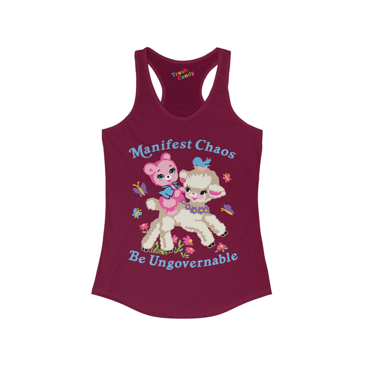 Manifest Chaos Be Ungovernable Women's Racerback Tank