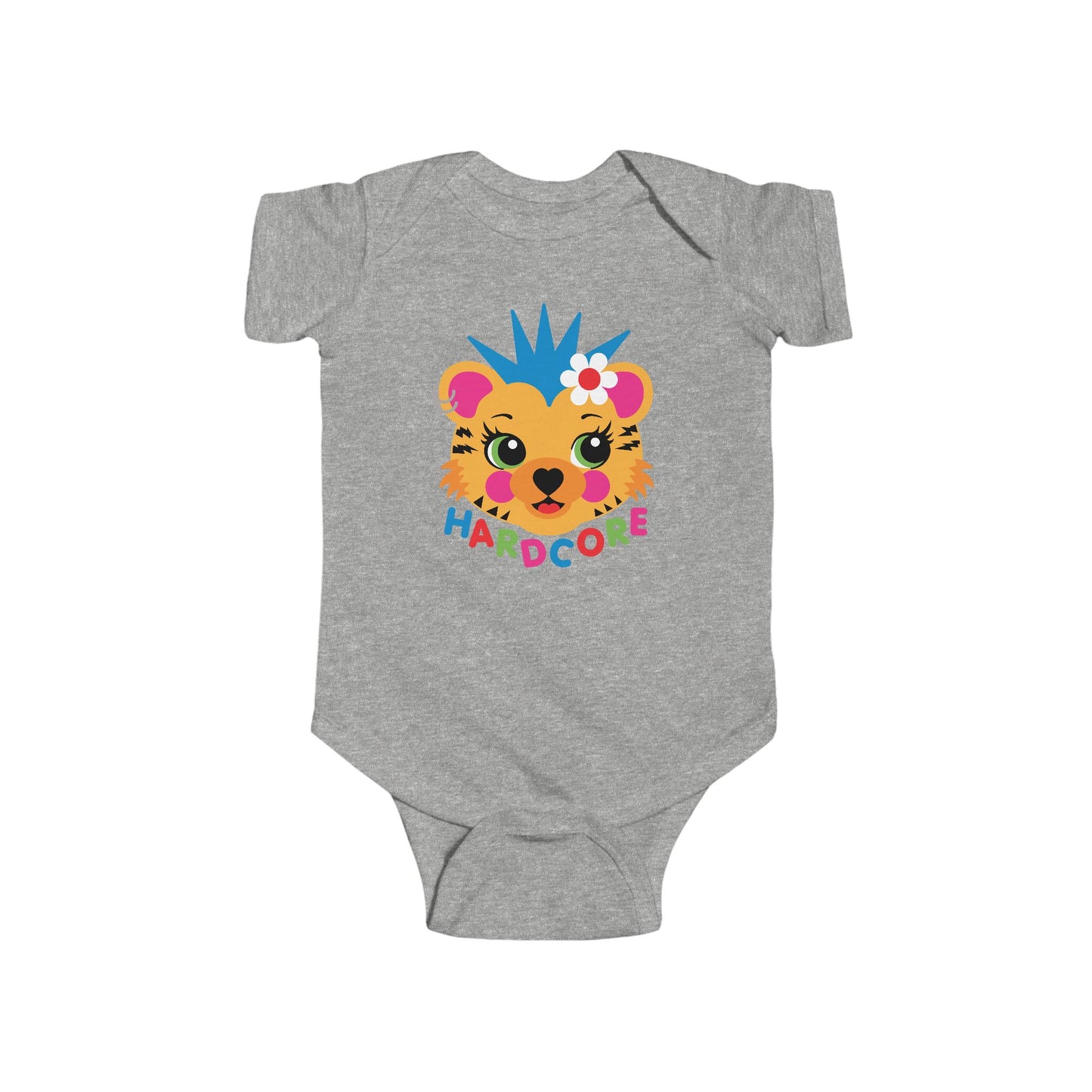 Hardcore Punk Tiger Baby Bodysuit