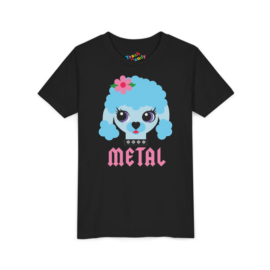 Heavy Metal Poodle Kids T-Shirt