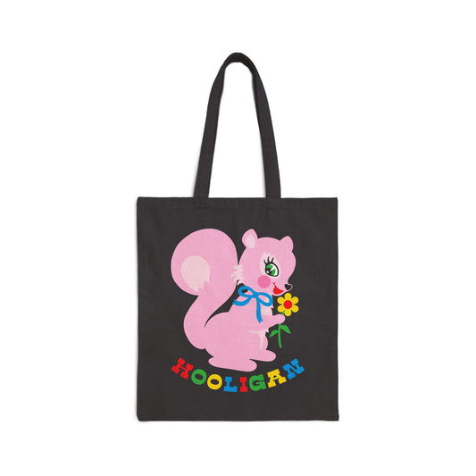 Cute Pink Squirrel Hooligan Tote Bag
