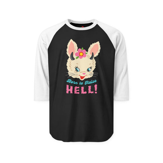 Born to Raise Hell Raglan Baseball Shirt