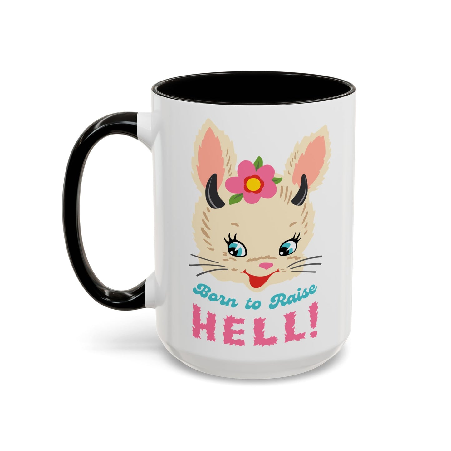 Born to Raise Hell Cute Bunny Havoc Mug
