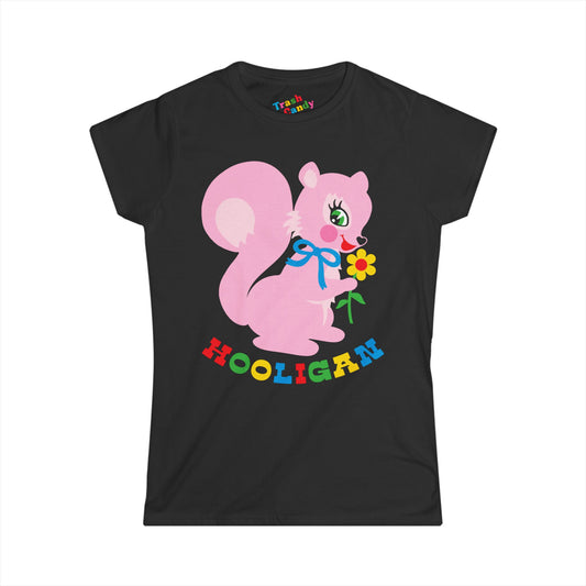 Cute Pink Squirrel Hooligan Women's T-shirt