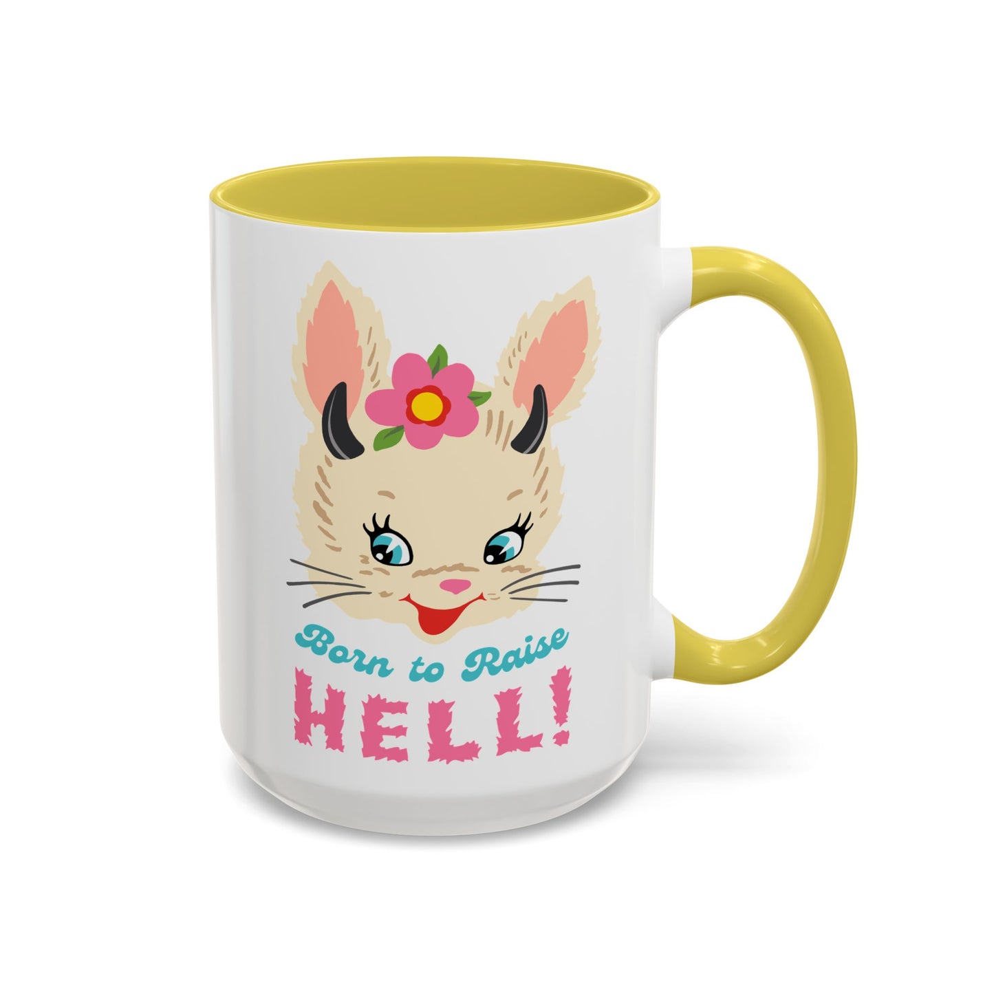 Born to Raise Hell Cute Bunny Havoc Mug