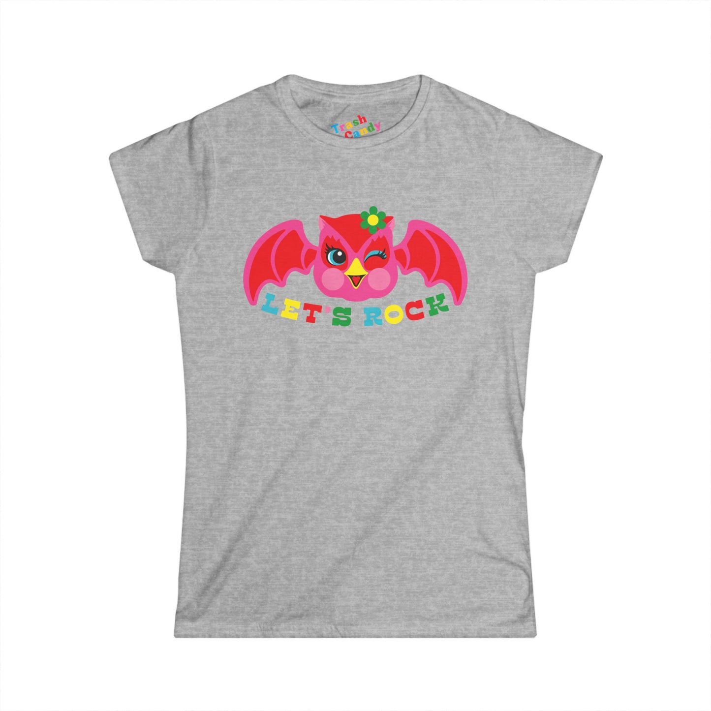 Cute Owl Let's Rock Women's T-shirt