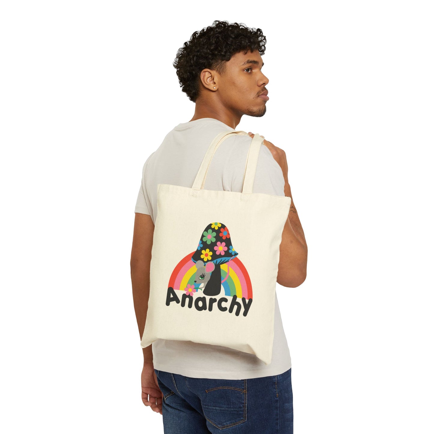 Mouse & Mushroom Anarchy Tote Bag
