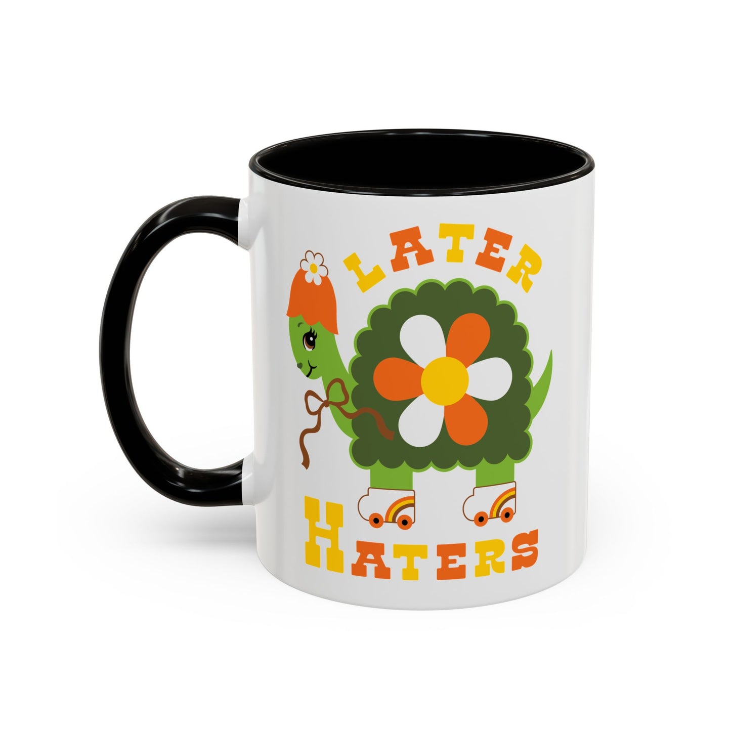 Retro Turtle Later Haters Mug
