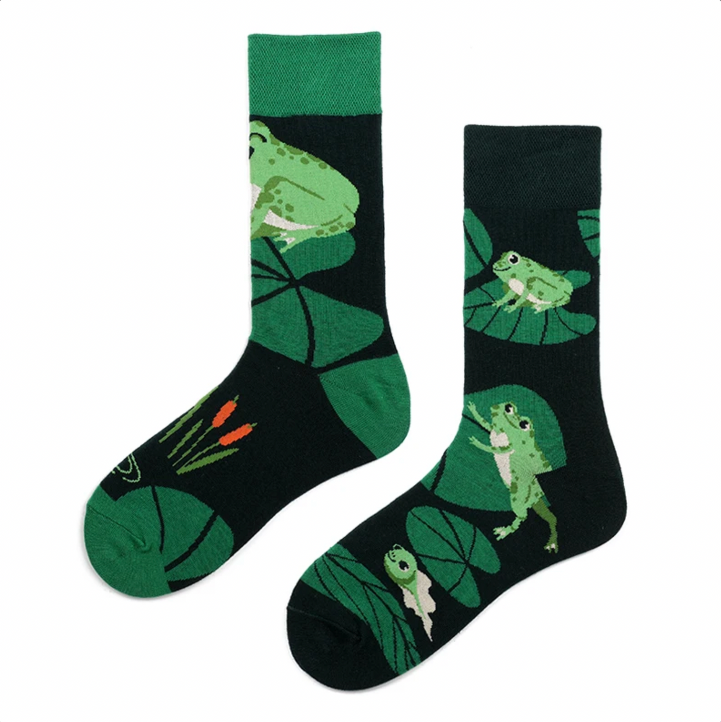 Frogs on Lilypads Socks
