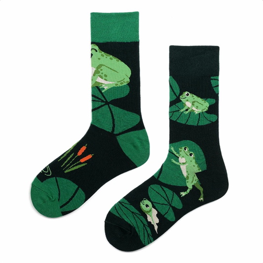 Frogs on Lilypads Socks