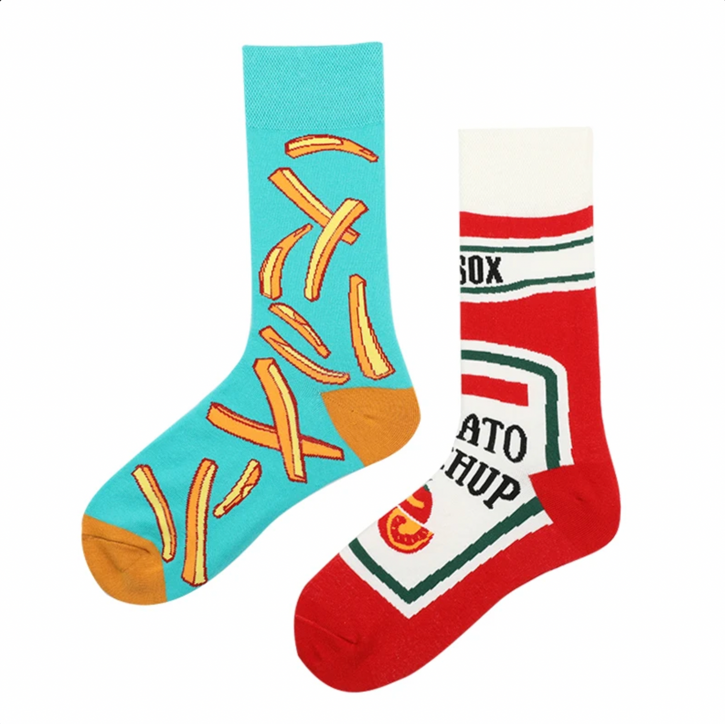 French Fries and Ketchup Socks
