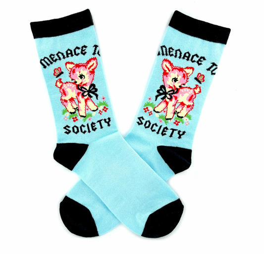 Menace to Society Deer Socks
