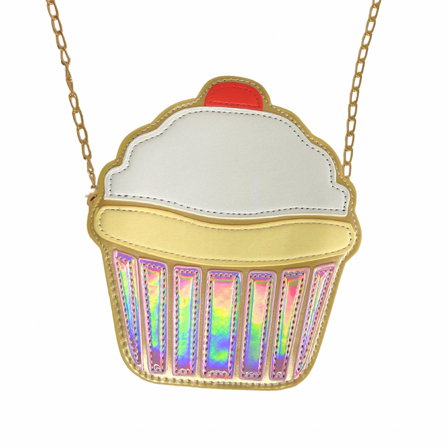 Cupcake Iridescent Vegan Leather Purse