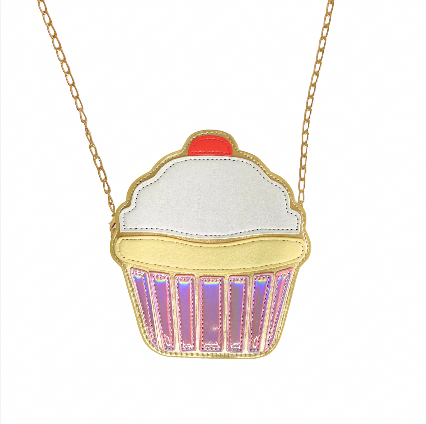 Cupcake Iridescent Vegan Leather Purse