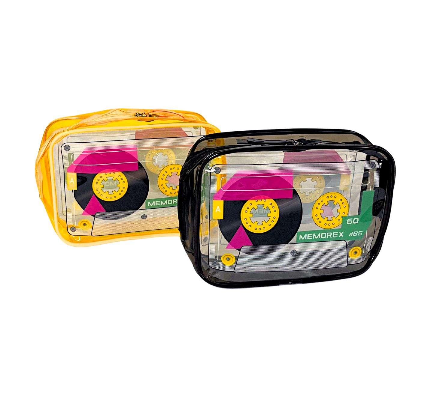 Retro 90s Translucent Cassette Pouch