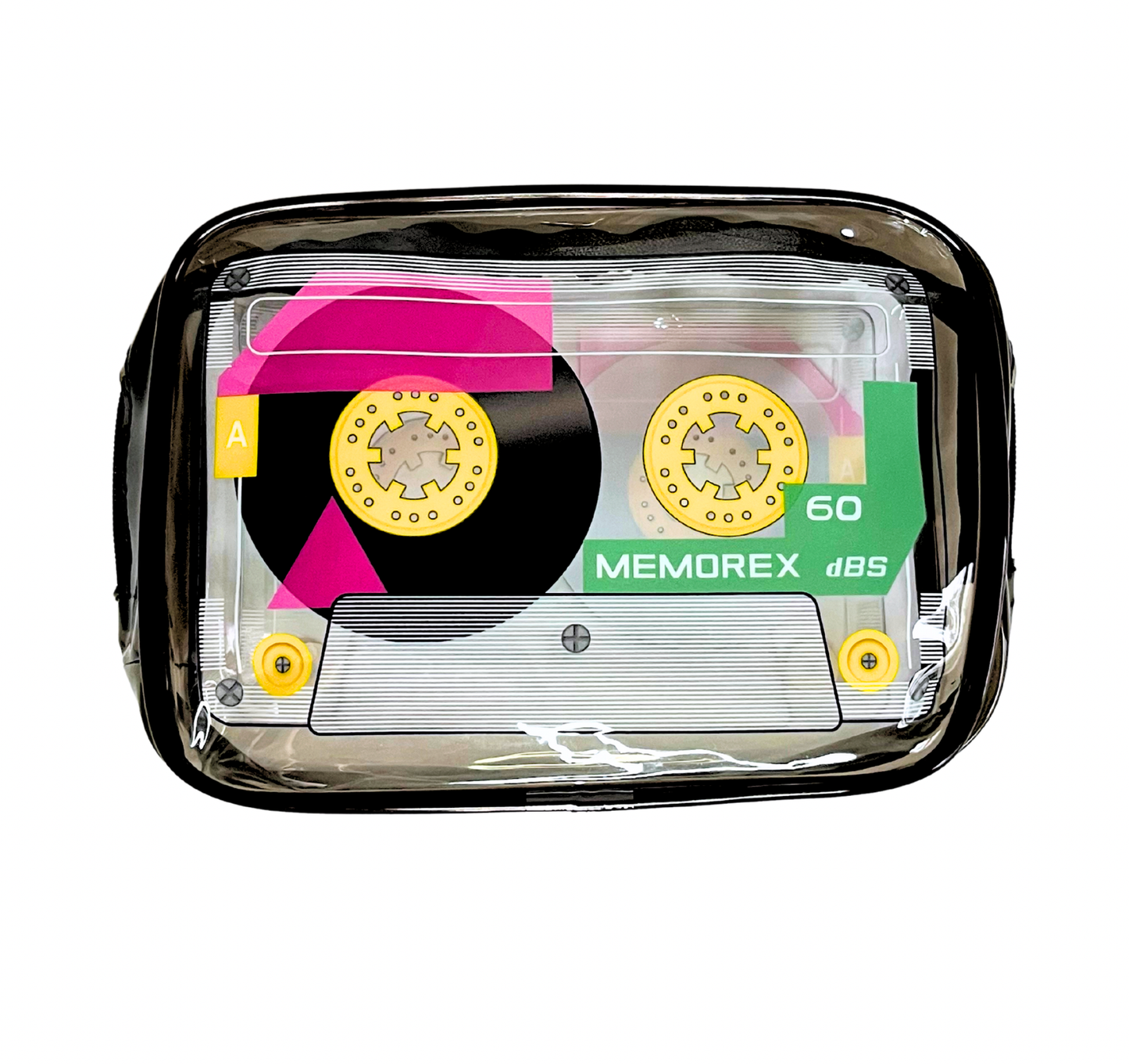 Retro 90s Translucent Cassette Pouch