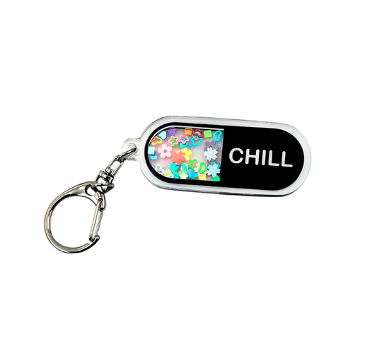 Chill Pill Shaker Keychain