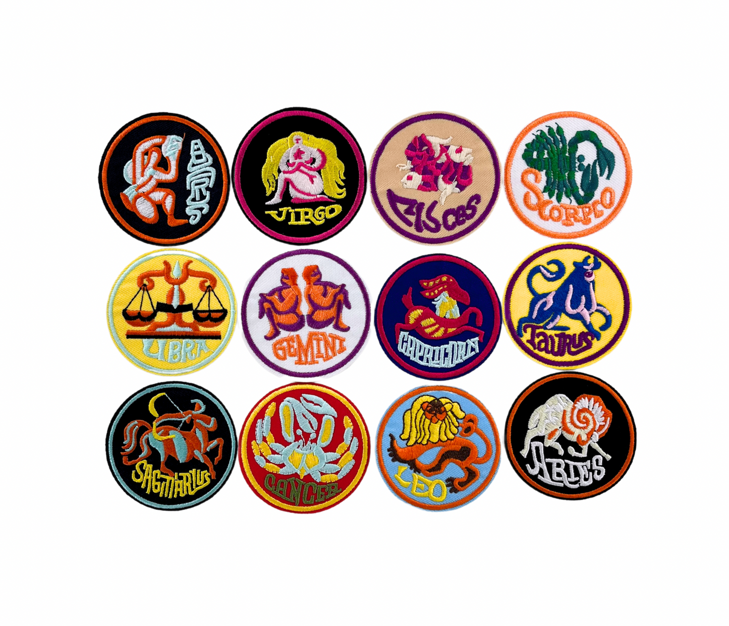 Retro Horoscope Patches