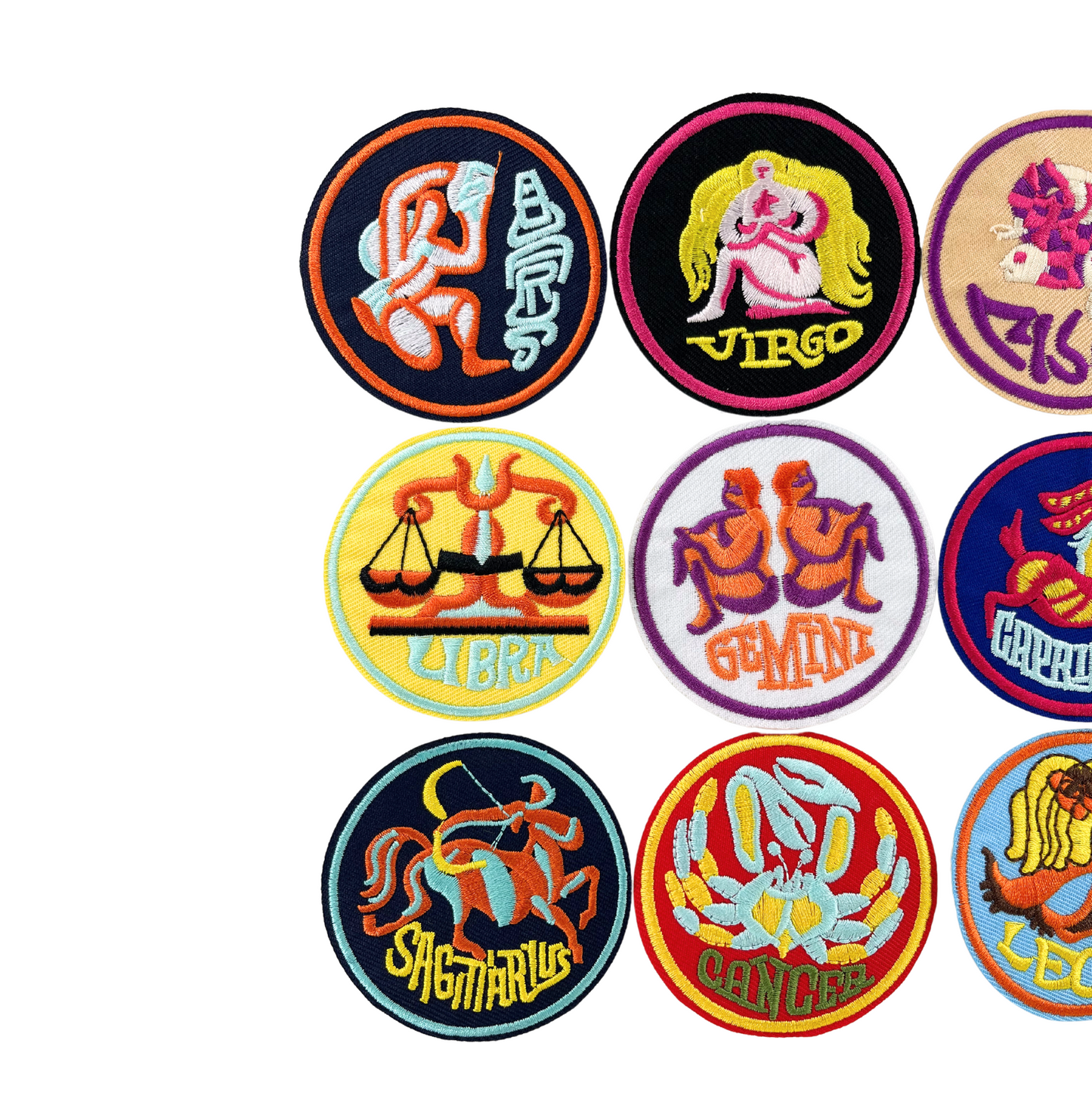 Retro Horoscope Patches