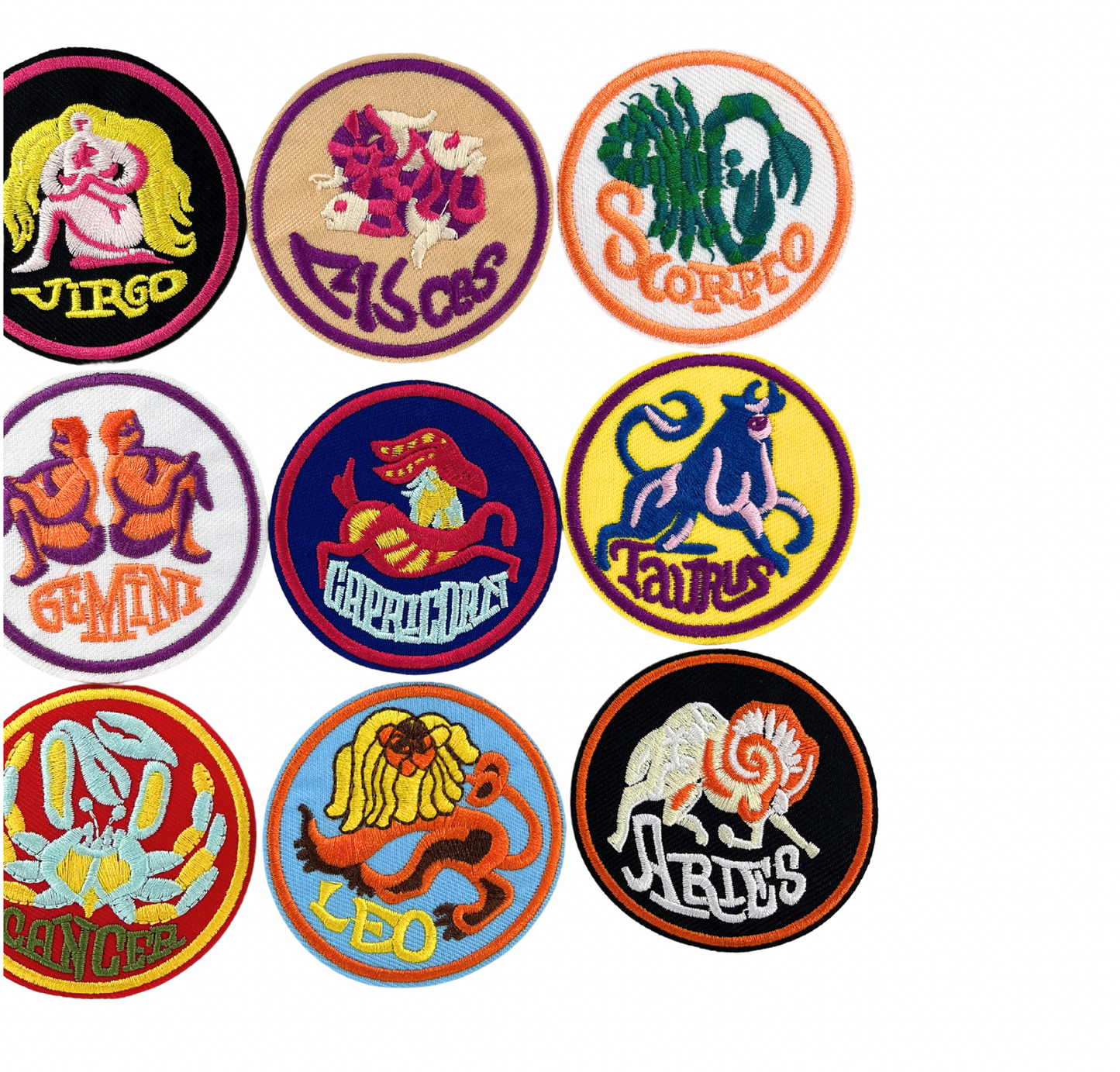 Retro Horoscope Patches