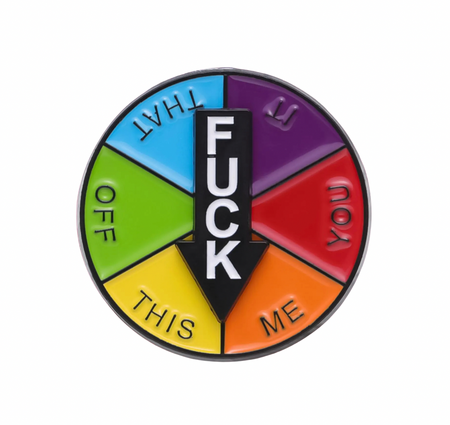F*ck Spinner Lapel Pin