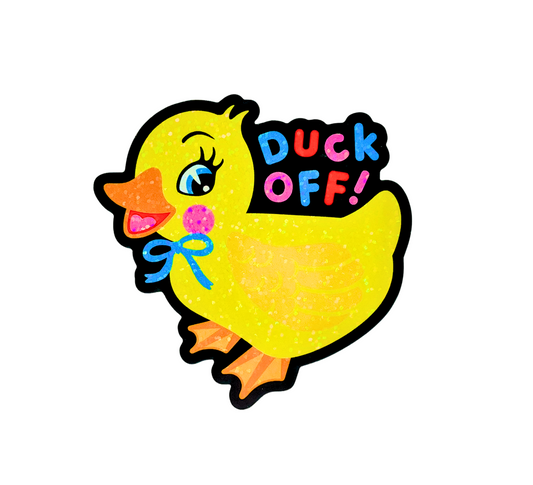 Duck Off Sticker