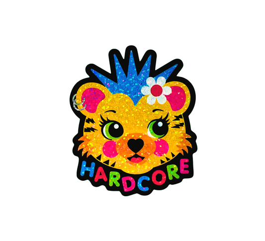 Hardcore Punk Tiger Sticker