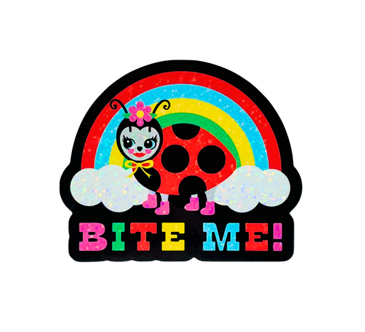 Bite Me Ladybug Sticker