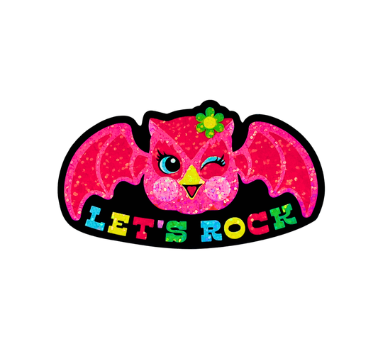 Let's Rock Owl Sticker