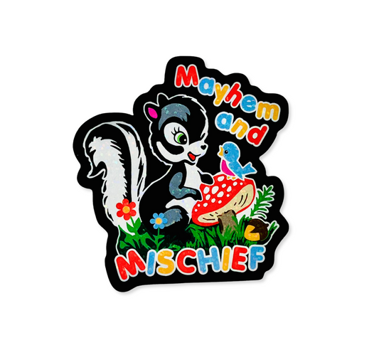 Mayhem & Mischief Skunk Sticker